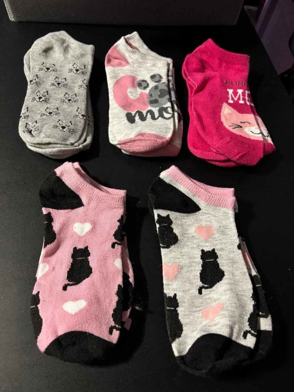 Cat sock bundle x 2